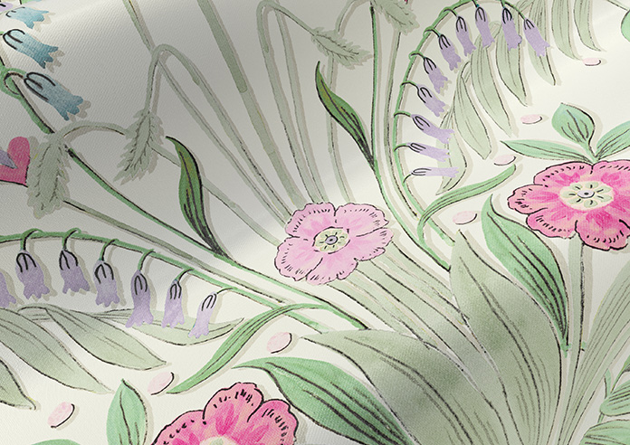 Cotswold Faux Silk, Candyfloss - Twist&Fit Roman Blind - Image 4